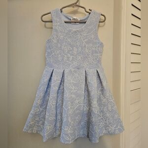 Beautees Light Blue Floral Dress